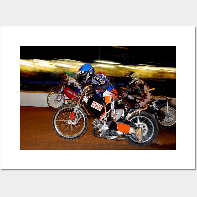 Reading Racers Speedway Motorcycle Action Wall Art by AndyEvansPhotos